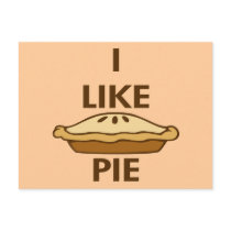 I Like Pie Postcard