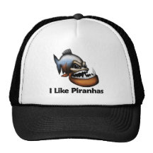I Like Piranhas Mesh Hats