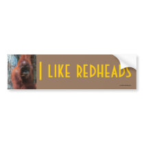 I Like Redheads  - Wildlife bumper stickers