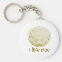 I Like Rice Key Chain