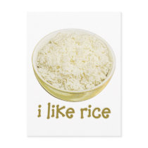 I Like Rice postcards by evisionarts I Like Rice postcards