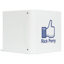 I LIKE RICK PERRY VINYL BINDERS