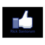 I LIKE RICK SANTORUM POST CARD