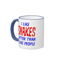 I Like Snakes Better Than I Like People Mug by TShirtDotCom I Like Snakes Better Than I Like People Mug
