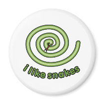 I Like Snakes magnets by evisionarts I Like Snakes magnets