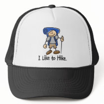 I Like to Hike Blue Backpack Shirt Hat