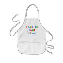 I like to paint - kid's apron by slamdunksapparel I like to paint - kid's apron