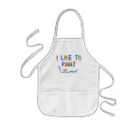 I like to paint - kid's apron