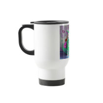 I Like To Sit Awhile And Think - Green Cat mugs
