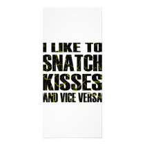 I Like To Snatch Kisses and Vice Versa rack cards by WhiteTiger_LLC I Like To Snatch Kisses and Vice Versa rack cards