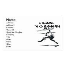 I Like To Spike Business Card