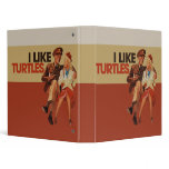 I Like Turtles 3 Ring Binders