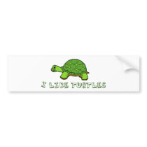 I Like Turtles bumper stickers by epicdesigns I Like Turtles bumper stickers