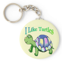 I Like Turtles Key Chains
