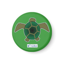 I Like Turtles Refrigerator Magnets