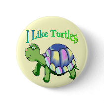 I Like Turtles Pins