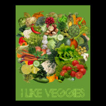 I like Veggies posters