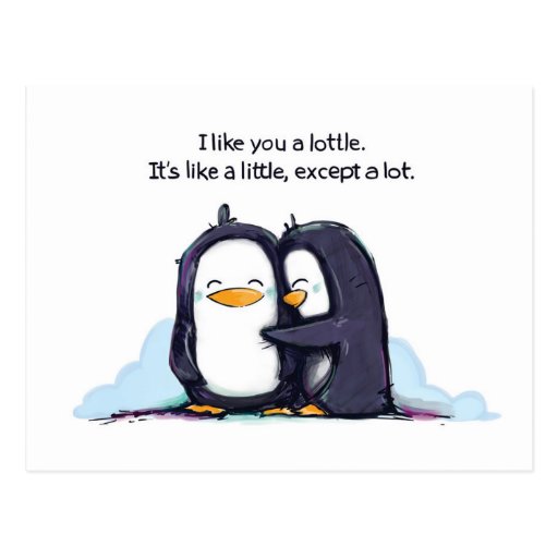 i-like-you-a-lottle-postcard-zazzle