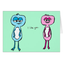 i like you - monster card cards