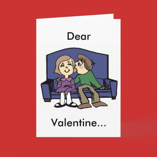 I Like You Valentine card