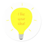 I like your idea, light bulb affirmation stickers stickers