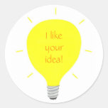 I like your idea, light bulb affirmation stickers