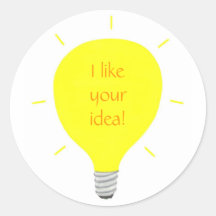 I like your idea, light bulb affirmation stickers
