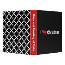 I Lion Christians Vinyl Binders