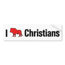 I Lion Christians Bumper Stickers