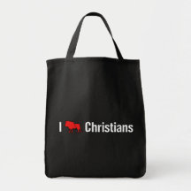 I Lion Christians Canvas Bags