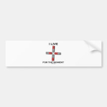 I Live For The Moment (Magnetic Quadrupole Moment) Bumper Stickers