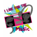 I live for the Music T-Shirt