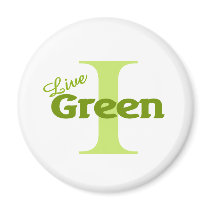 i live green magnets by shopaholicchick i live green magnets