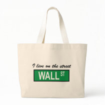 "I live on the street Wall St" Bag