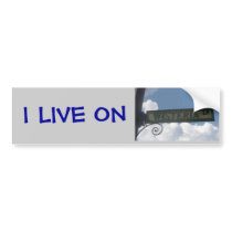 I live on Wisteria Lane bumper stickers