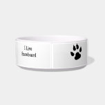 I Live Snowboard Cat Bowls