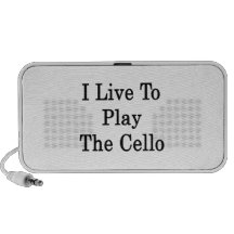 I Live To Play The Cello iPhone Speaker