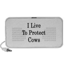I Live To Protect Cows Iphone Speaker
