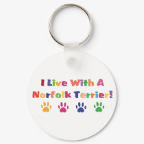 I Live With A Norfolk Terrier keychains by mrscookiedog I Live With A Norfolk Terrier keychains