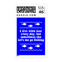 I live with fear every day. stamp