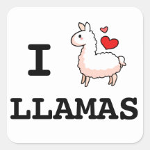 I Llama Llamas Sticker