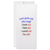 I look old, I feel old ... rack cards by sydneybean I look old, I feel old ... rack cards
