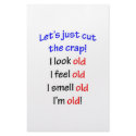 I look old, I feel old ... stationery