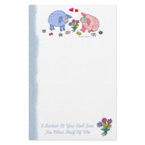 I Looked At You And Saw The Other Half Of Me Stationery