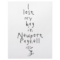 I lost my bag... letterhead by spyderfyngers I lost my bag... letterhead