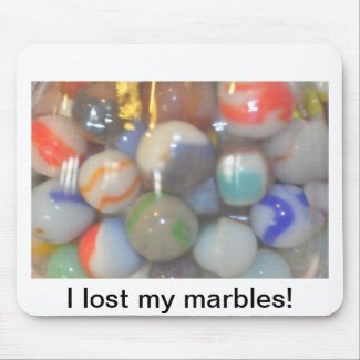 I lost my marbles products mousepad