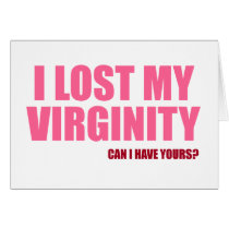 I lost my virginity cards