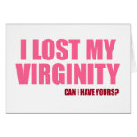 I lost my virginity cards