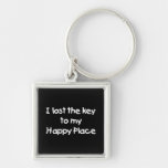 I Lost the Key to My Happy Place Keychain