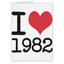 I Love1982 Products & Designs! Card